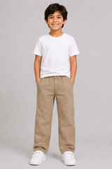 Kids Boys Cargo Pants – Elastic Waist Utility Trousers