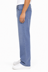 Light Wash Wide Leg Denim Jeans