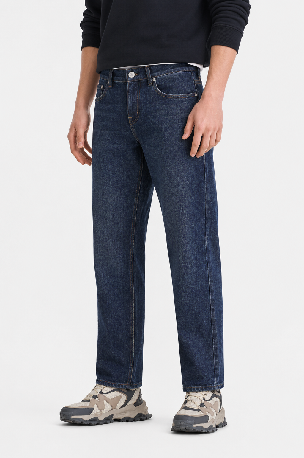 Dark Indigo Straight Fit Denim Jeans