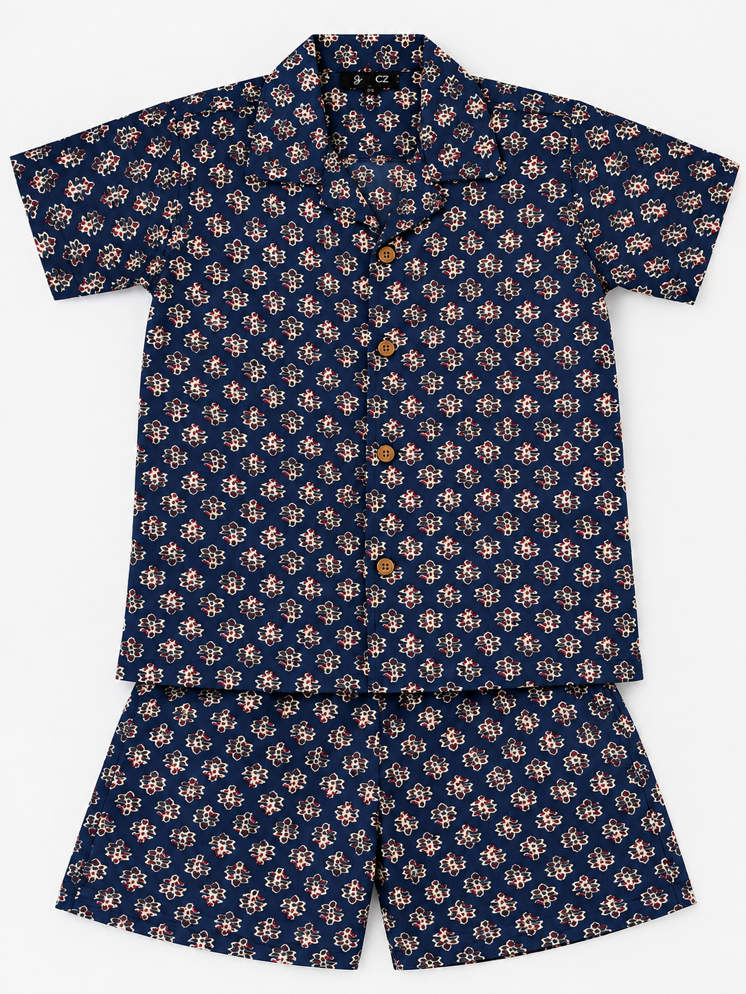 Kids Navy Printed Co-Ord Set