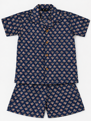 Kids Navy Printed Co-Ord Set