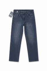 Mid Blue Straight Fit Denim Jeans
