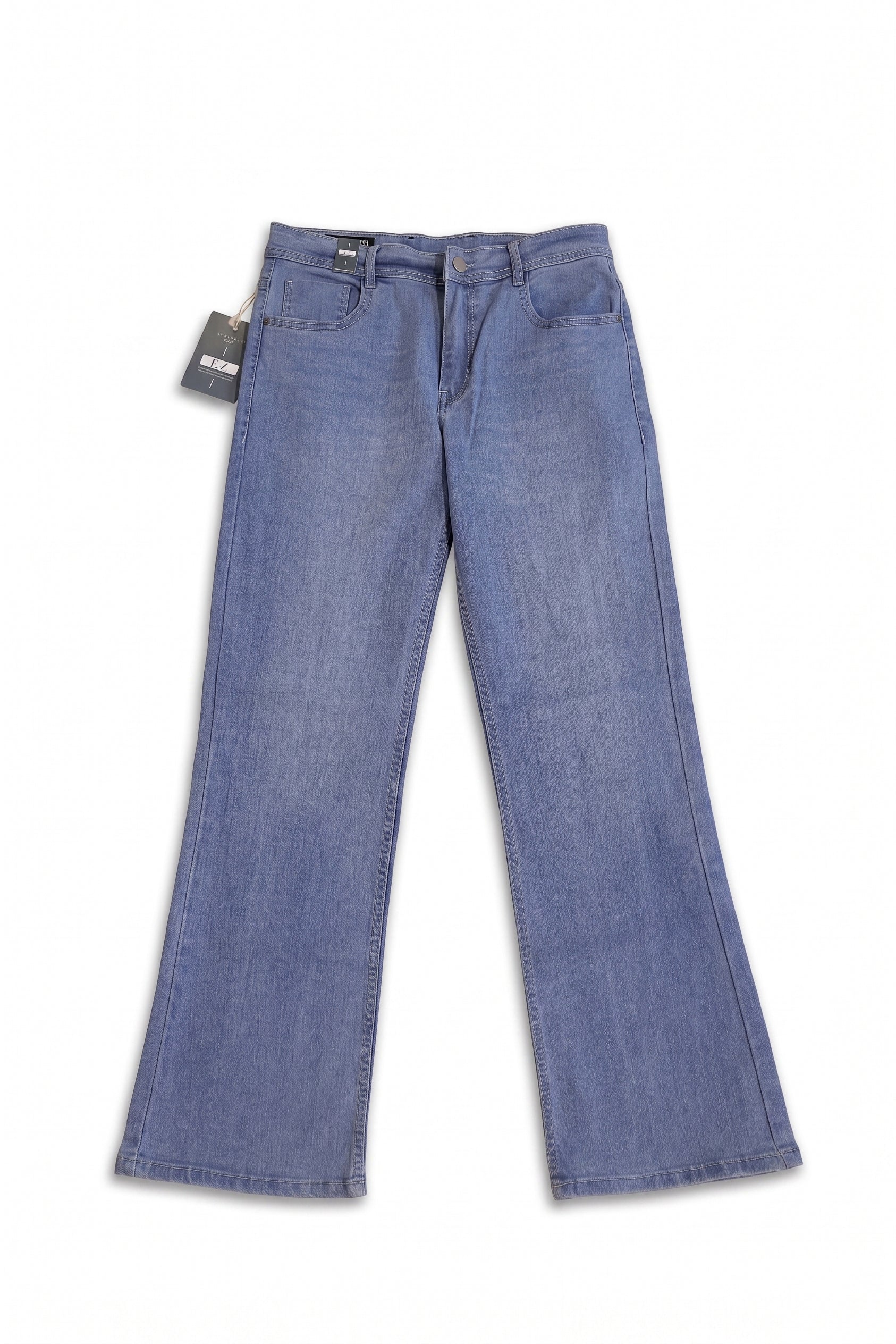 Light Wash Wide Leg Denim Jeans