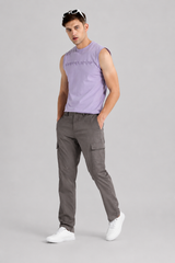 Stone Grey Utility Cargo Pants