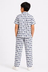 Kids Animal Print Co-Ord Set – Printed Shirt & Pants