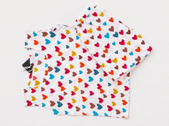 Kids Heart Print Sleeveless Top & Shorts Set – Multicolor Printed Casual Co-Ord Set