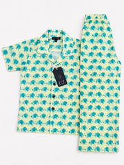 Elephant Print Kids Co-Ord Set – Printed Shirt & Pants