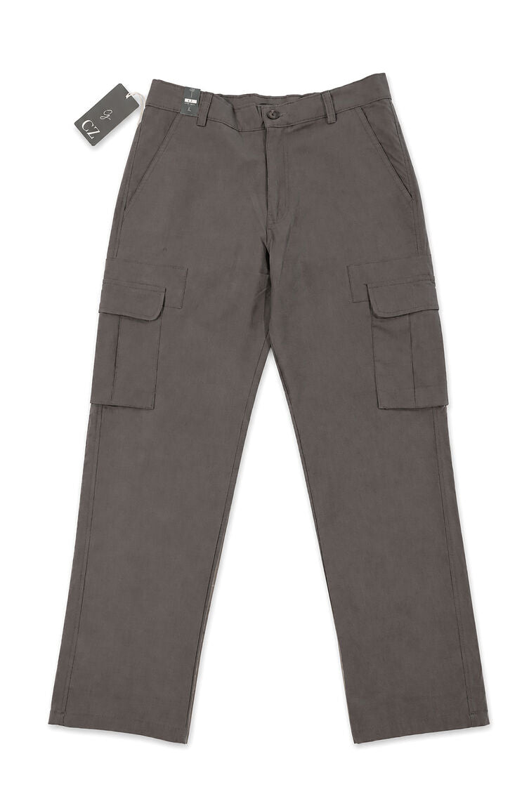 Charcoal Grey Utility Cargo Pants