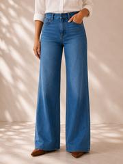 Unisex Classic Blue Denim Jeans – Everyday Casual Wear
