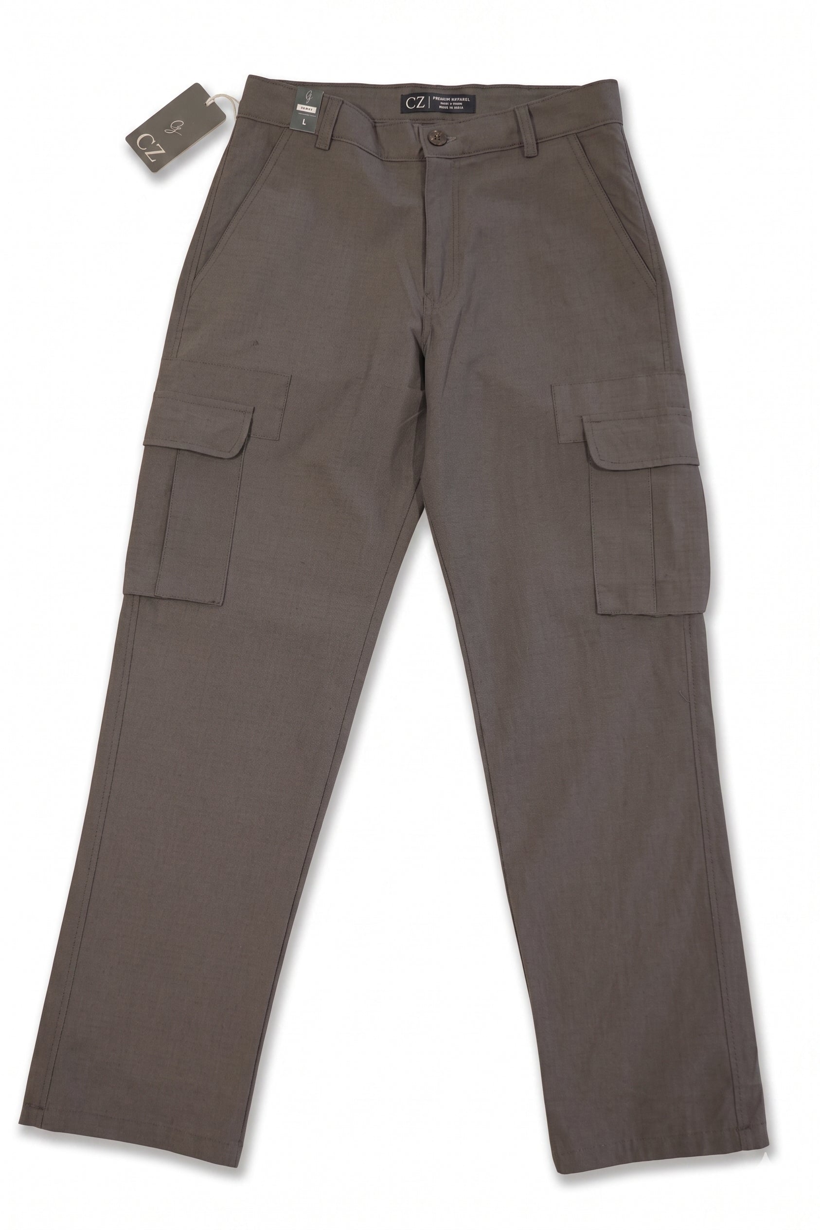 Stone Grey Utility Cargo Pants