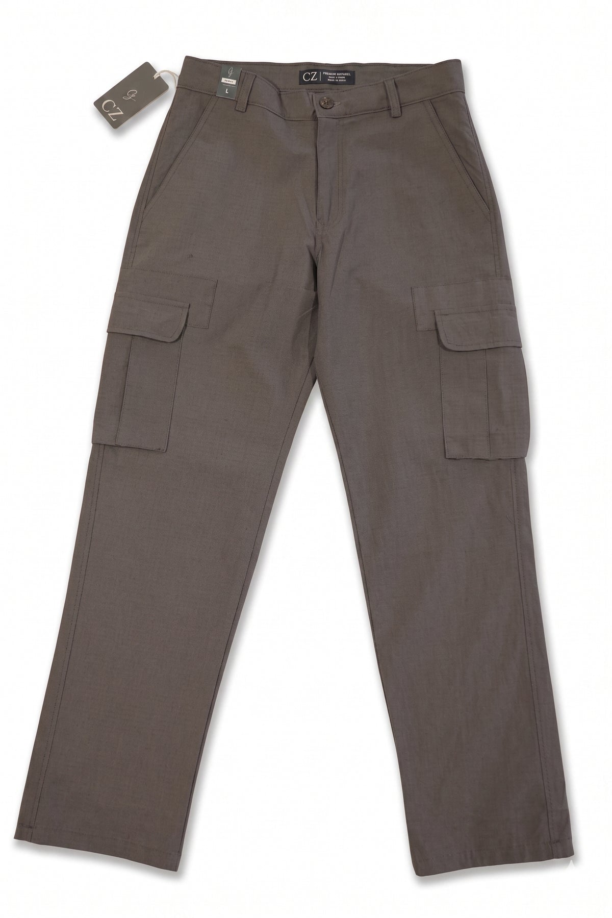 Stone Grey Utility Cargo Pants