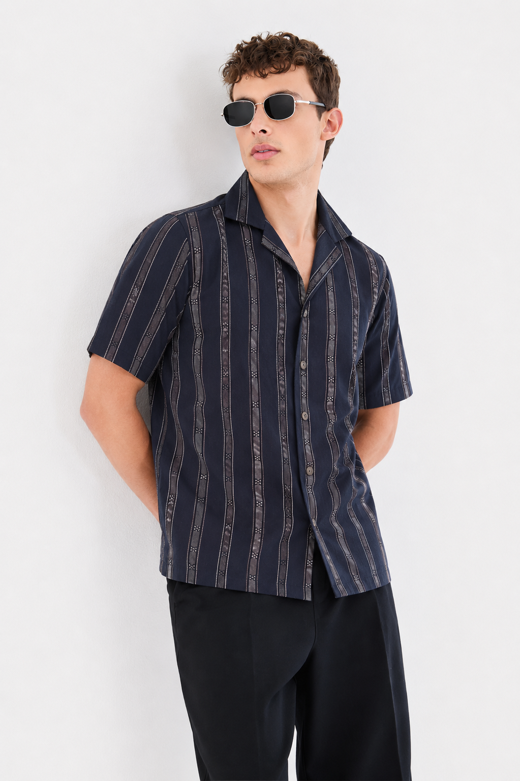 Midnight Stripe Resort Shirt