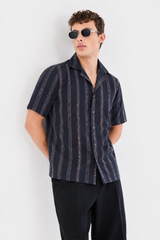 Midnight Stripe Resort Shirt