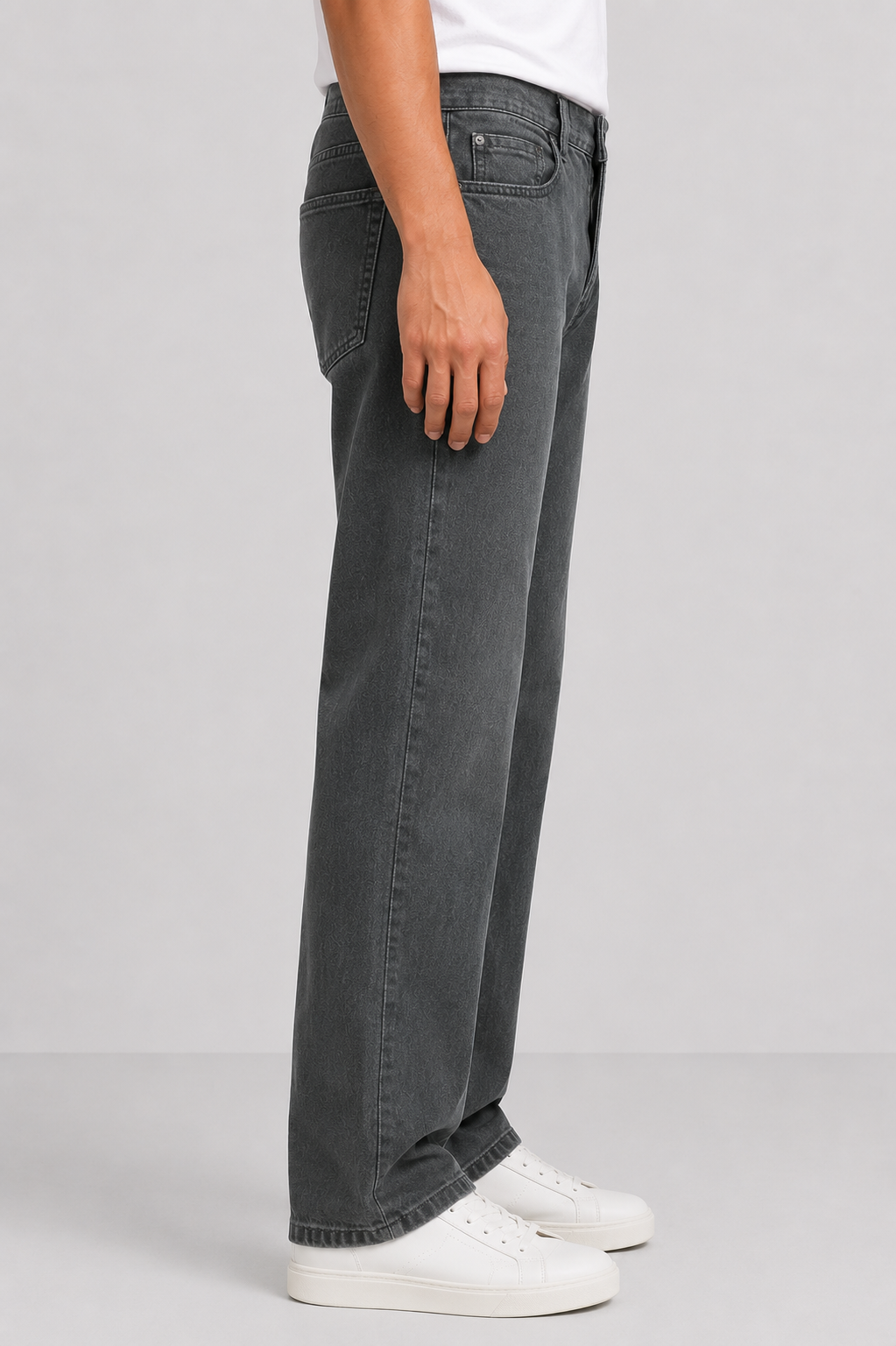 Washed Charcoal Denim Jeans