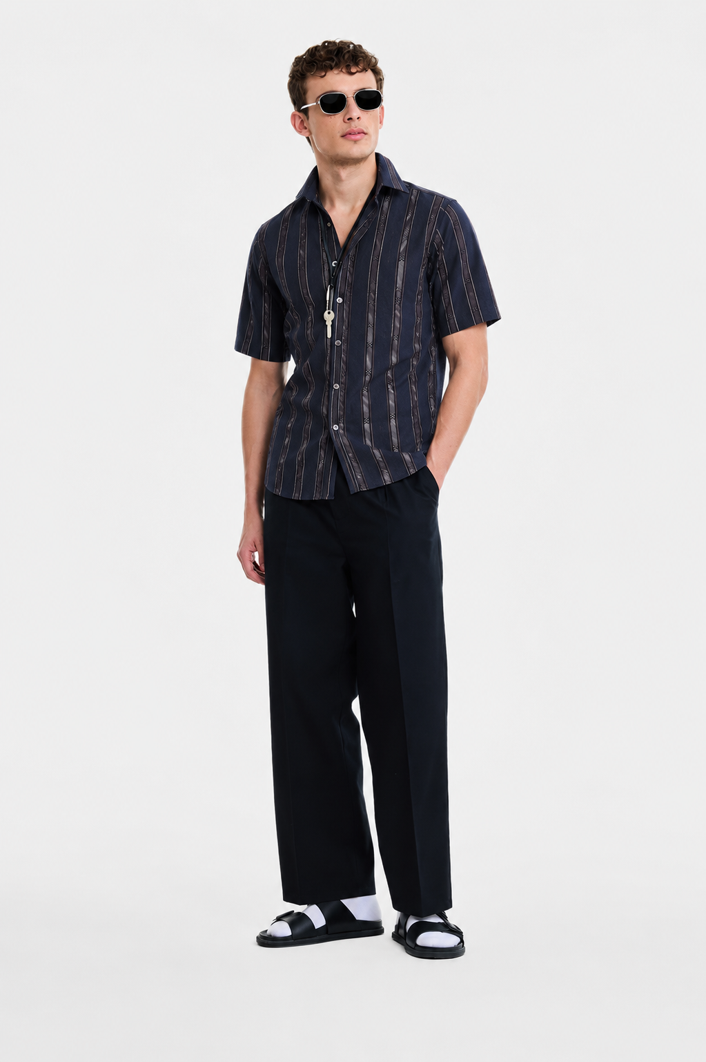 Midnight Stripe Resort Shirt