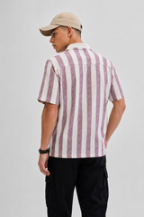 Mauve Stripe Resort Shirt