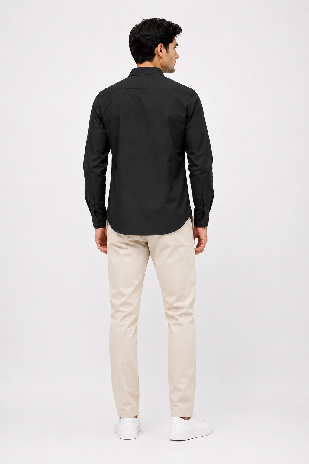 Men’s Classic Black Full Sleeve Shirt – Premium Casual Button-Down Shirt
