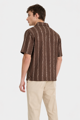 Cocoa Stripe Resort Shirt