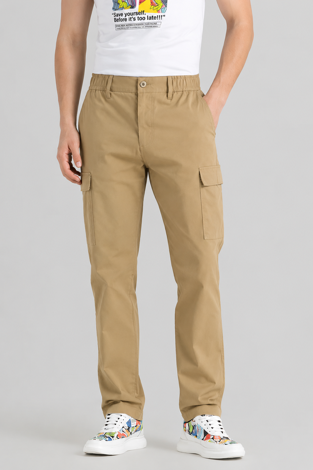 Classic Khaki Utility Cargo Pants