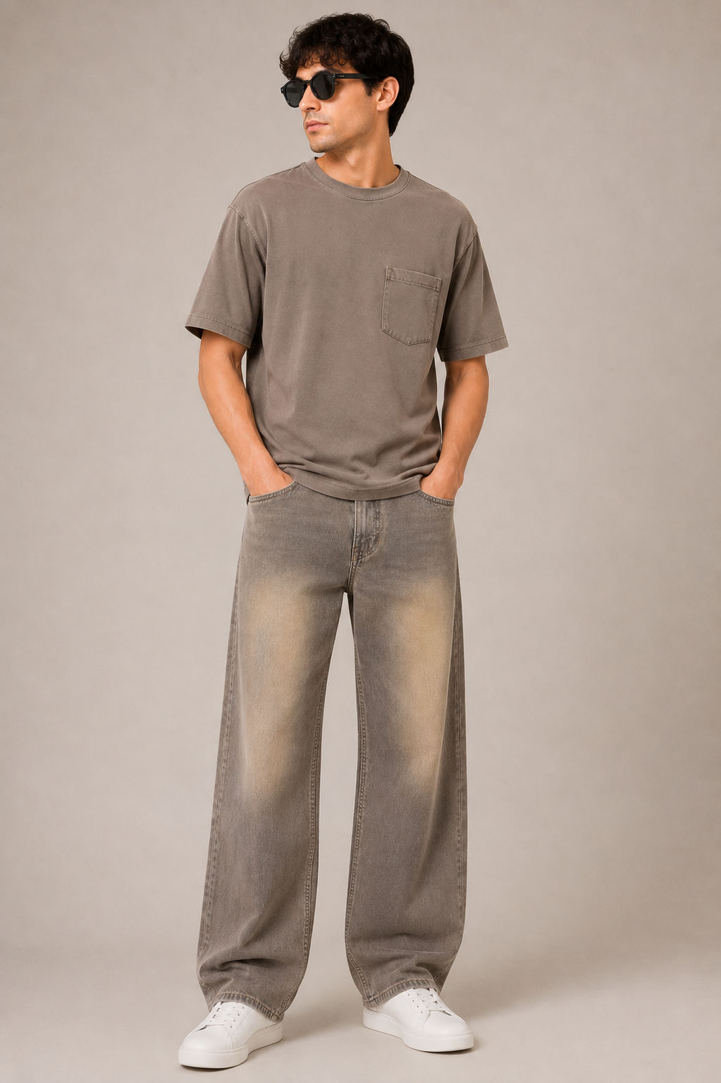 Vintage Earth-Tone Cargo Pants – Classic Everyday Style
