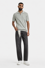 Charcoal Grey Regular Fit Denim Jeans