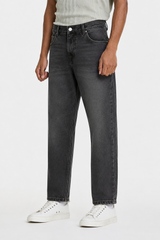 Charcoal Grey Regular Fit Denim Jeans