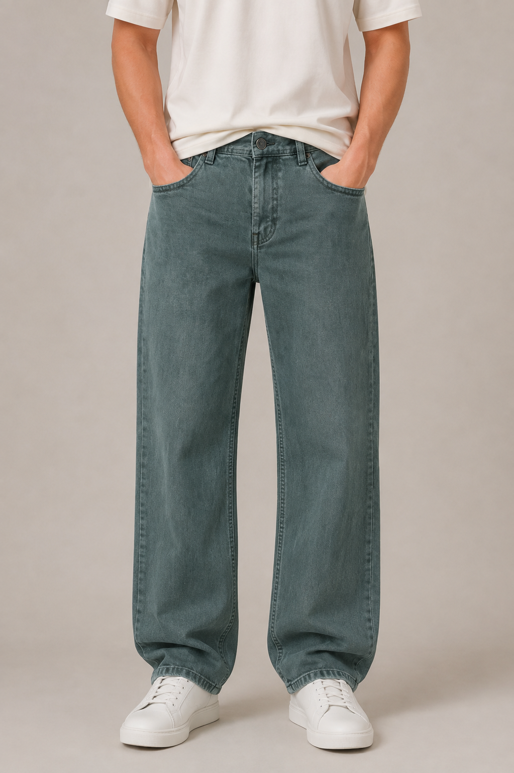 Vintage Earth-Tone Cargo Pants – Classic Everyday Style