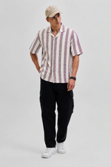 Mauve Stripe Resort Shirt