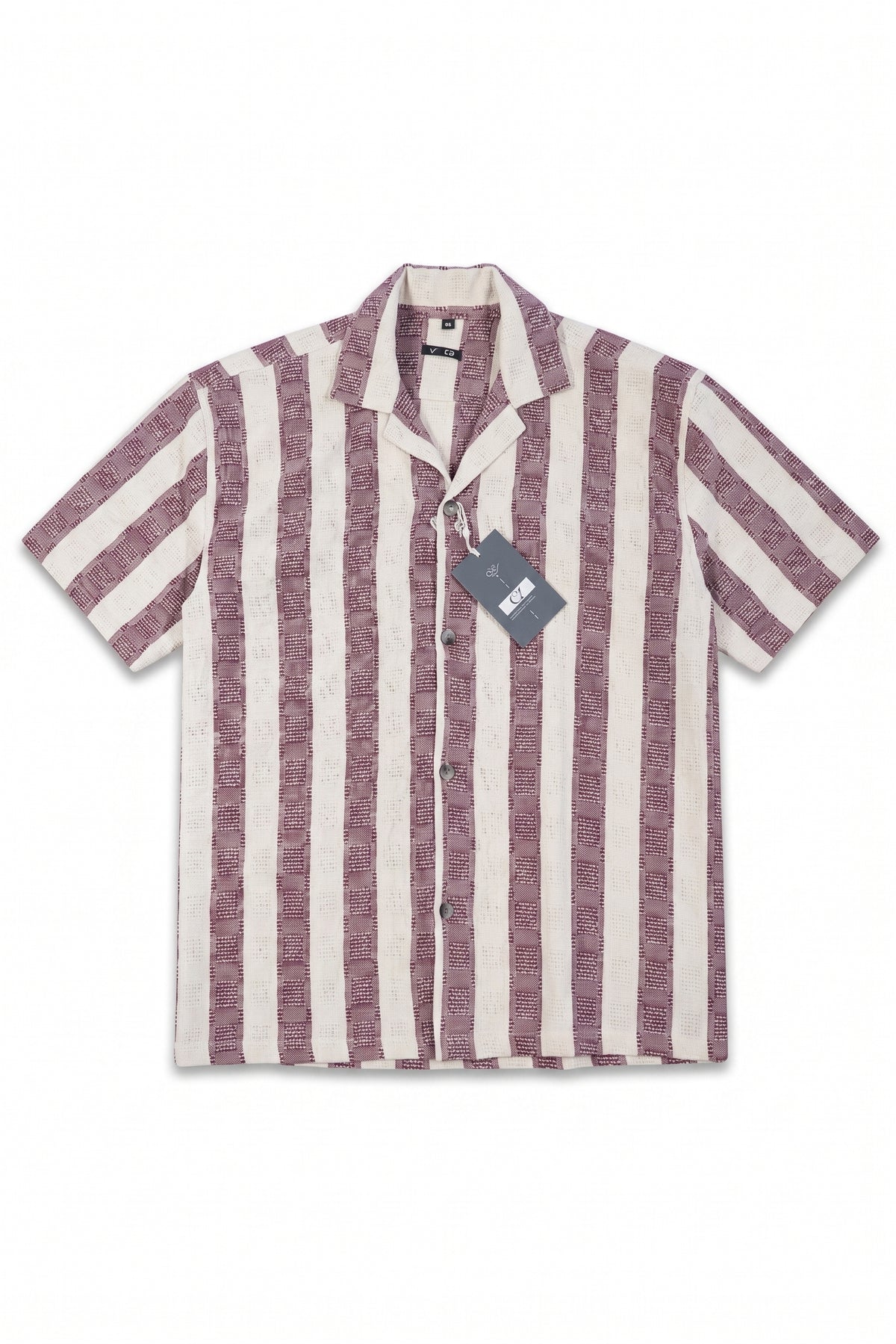 Mauve Stripe Resort Shirt