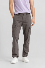Stone Grey Utility Cargo Pants