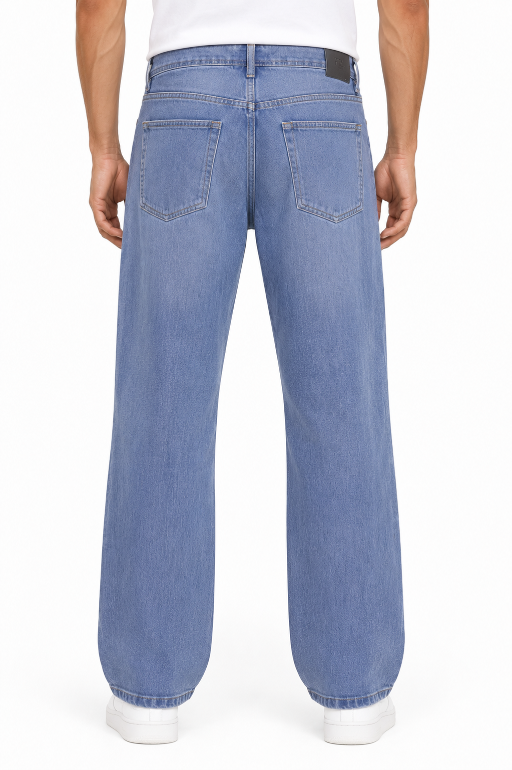 Light Wash Wide Leg Denim Jeans