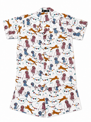 Kids’ Jungle Animal Print Shirt & Shorts Co-Ord Set