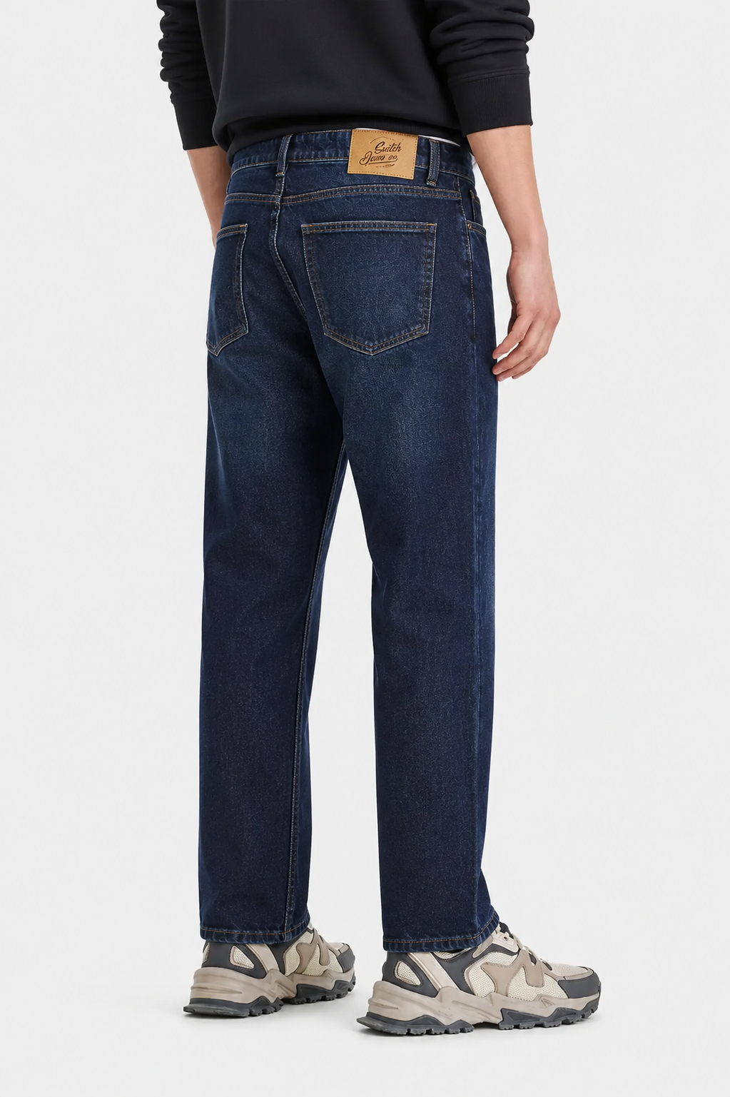 Dark Indigo Straight Fit Denim Jeans