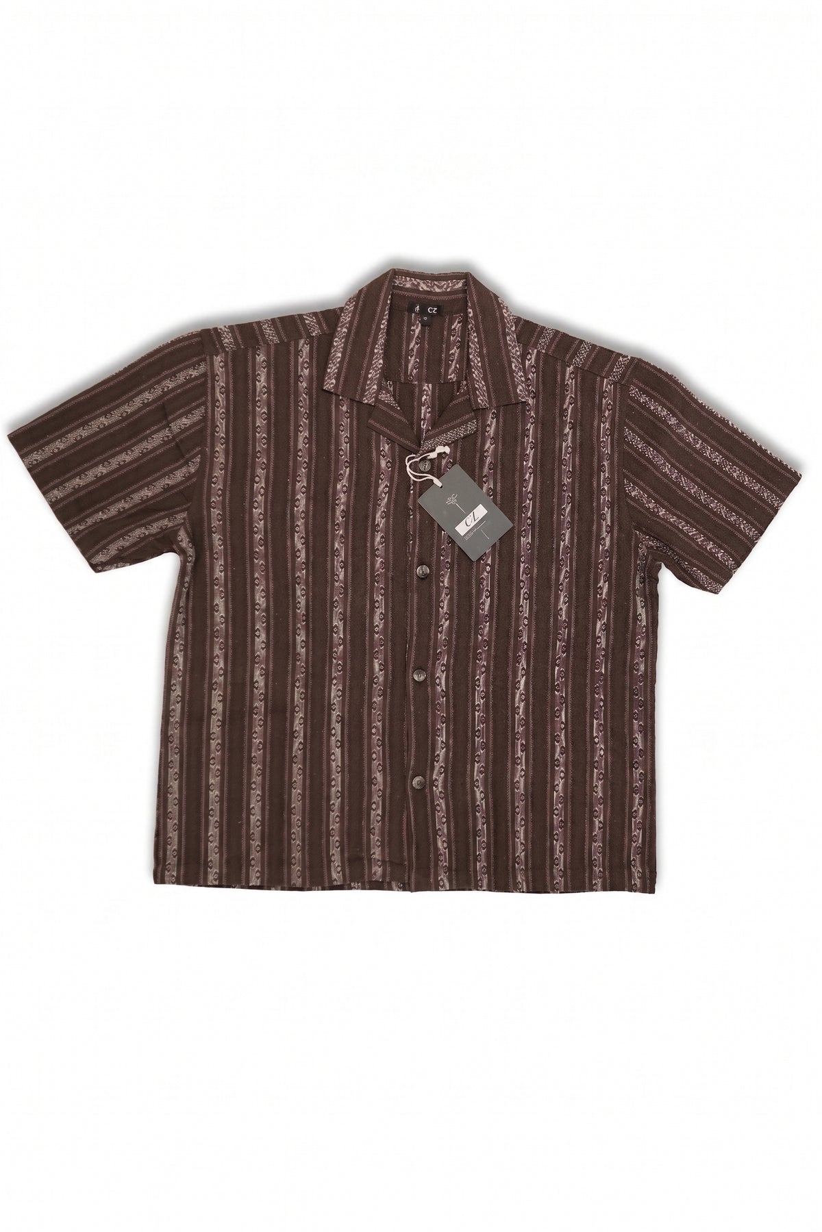 Cocoa Stripe Resort Shirt
