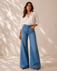 Unisex Classic Blue Denim Jeans – Everyday Casual Wear