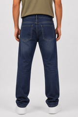 Vintage Wash Utility Denim Jeans