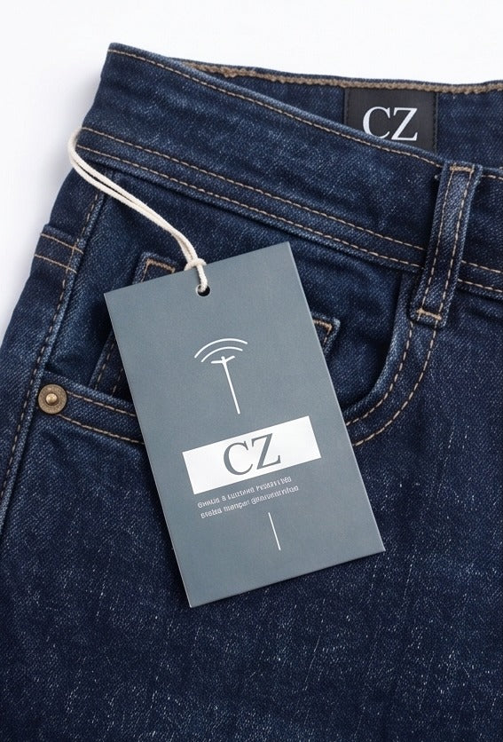 Men's Classic Dark Wash Straight Fit Jeans