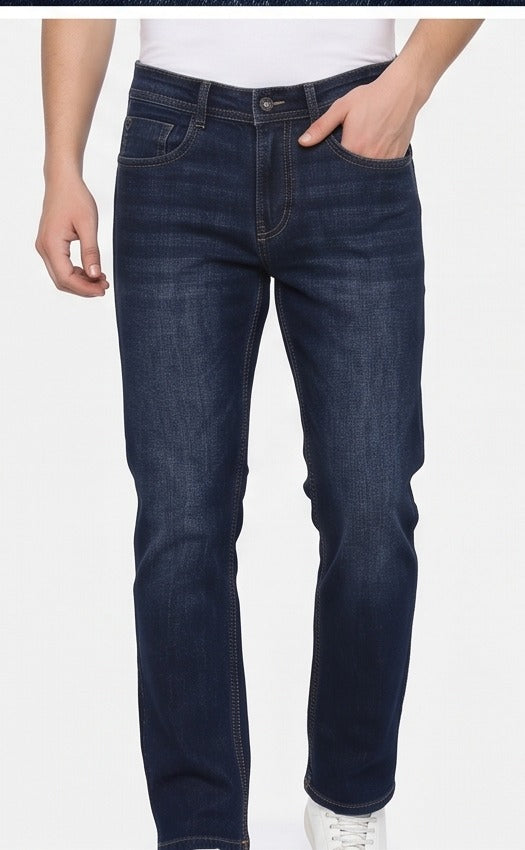 Men's Classic Dark Wash Straight Fit Jeans