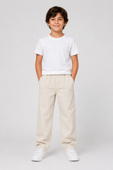 Kids Boys Cargo Pants – Elastic Waist Utility Trousers with Multiple Pockets