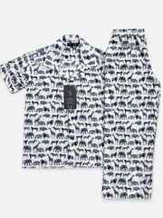 Kids Animal Print Co-Ord Set – Printed Shirt & Pants