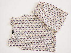 Kids Printed Top & Shorts Set – Floral Leaf Print Short-Sleeve Casual Co-Ord Set