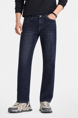 Dark Indigo Straight Fit Denim Jeans