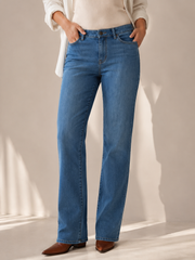 Vintage Blue Washed Denim Jeans – Unisex