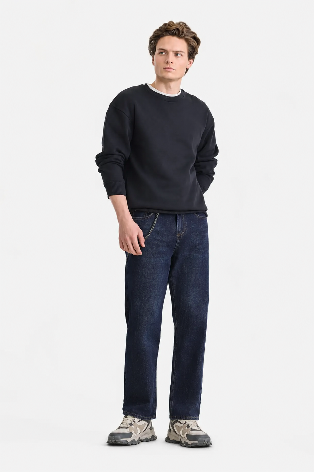 Dark Indigo Straight Fit Denim Jeans