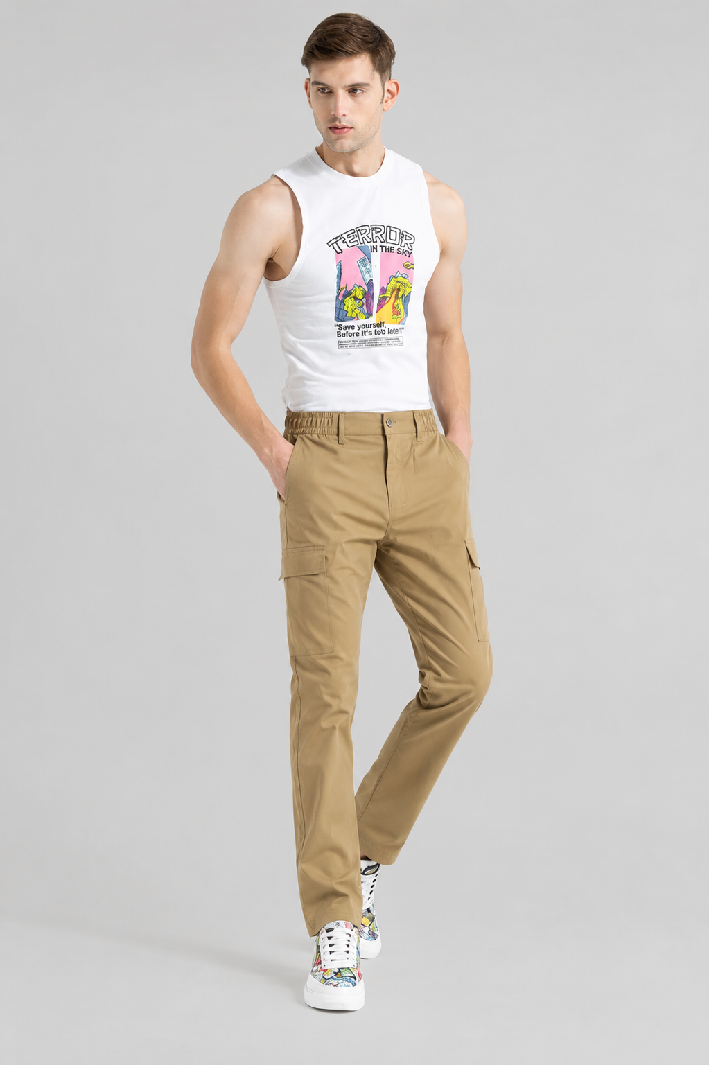 Classic Khaki Utility Cargo Pants