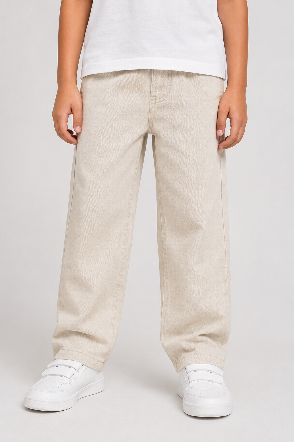 Kids Boys Cargo Pants – Elastic Waist Utility Trousers with Multiple Pockets