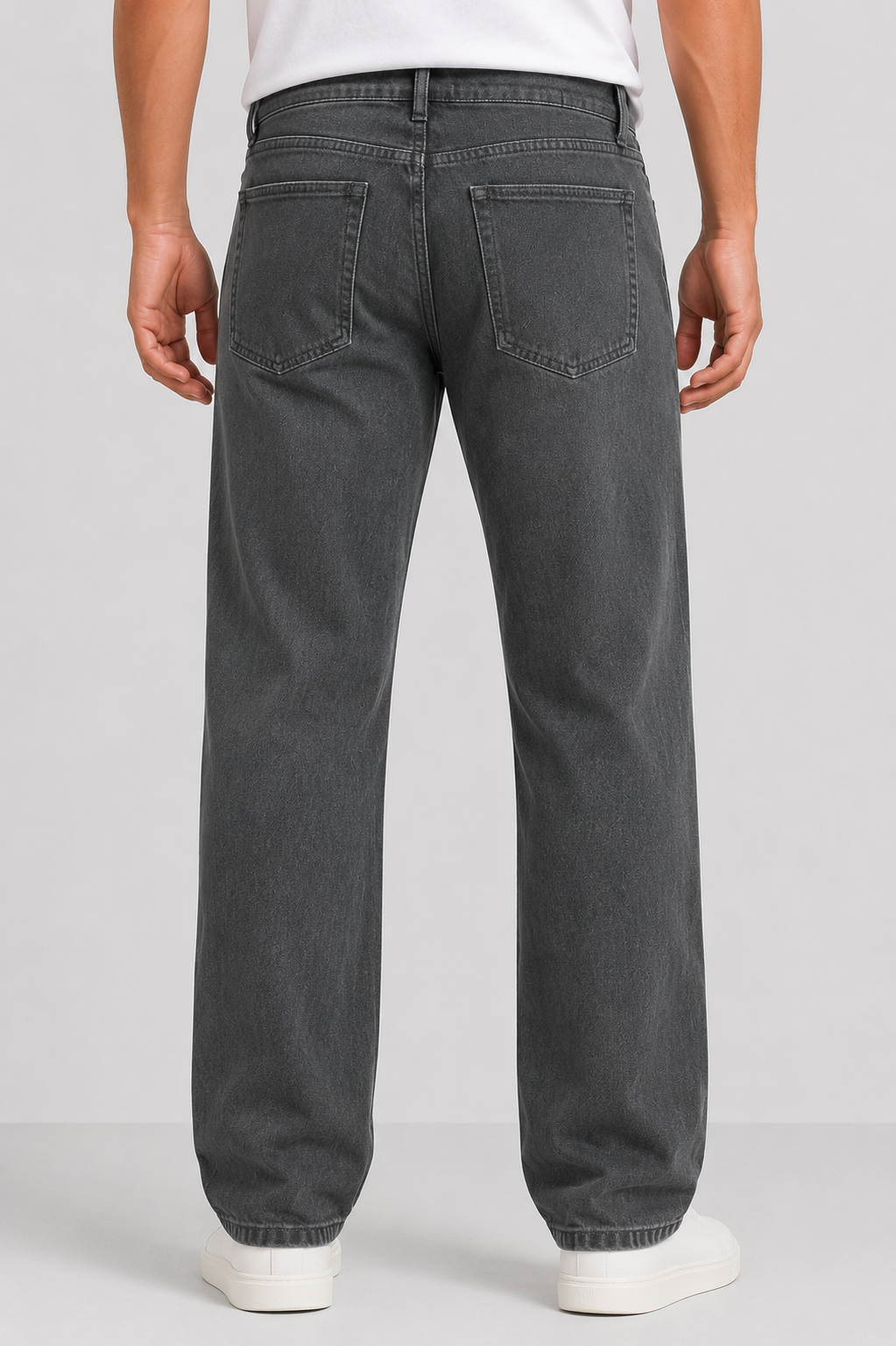 Washed Charcoal Denim Jeans