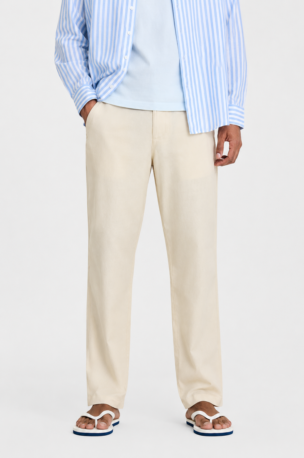 Men’s Off-White Relaxed Fit Corduroy Trousers